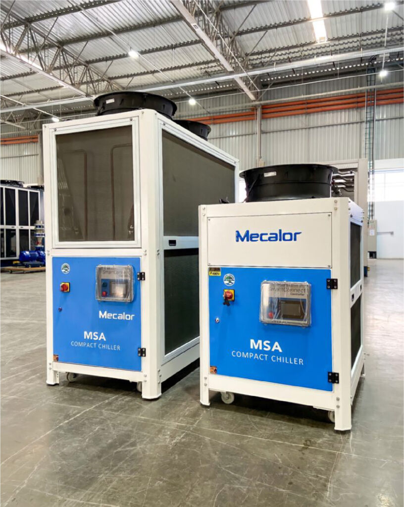 Refrigeración industrial con el chiller MSA de Mecalor